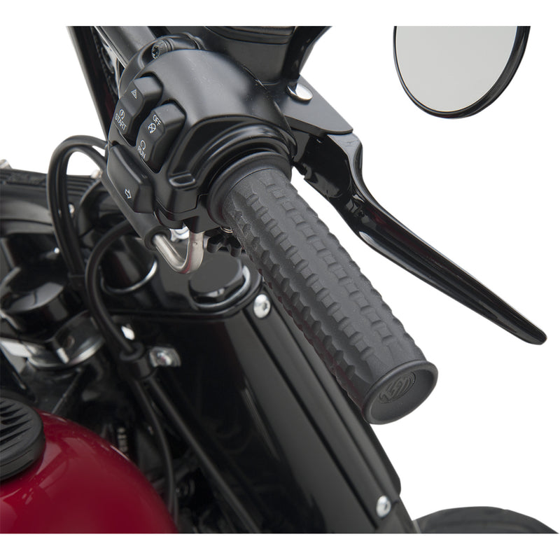 Rsd Traction Grips - 0063-2067-SB For Harley Motorcycles 1980-2022