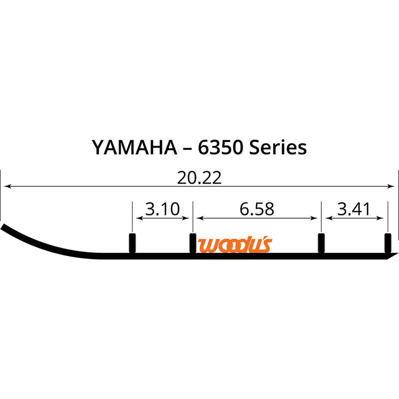 WOODY'S 4612-0019 EYV3-6350 Extender Trail III™ Flat-Top® Wear Bars Extender Trail III™ Flat-Top® Runner