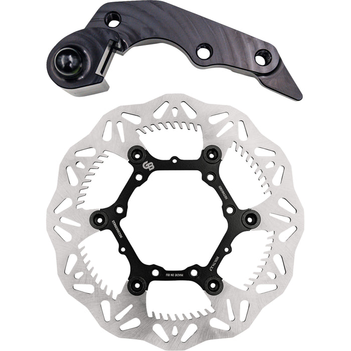 GBRAKES 1711-2352 GBDOS12 Wave® Brake Rotor Kit With Bracket Brake Rotor Kit With Bracket - Floating - 270 mm