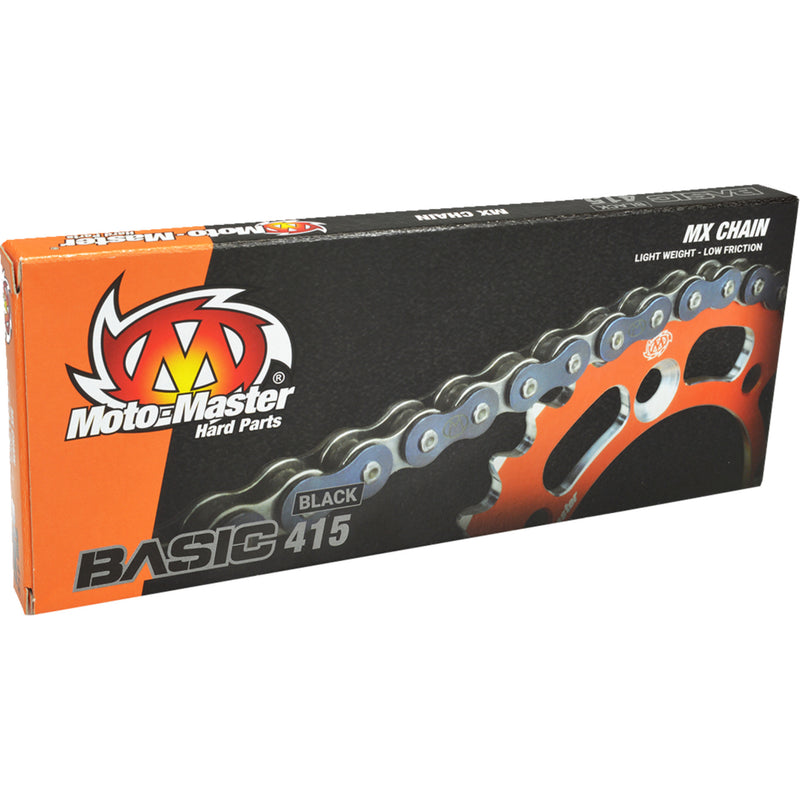 MOTO-MASTER 1220-0472 641503 Basic Series Drive Chain 415 Basic - Drive Chain - 134 Links - Black