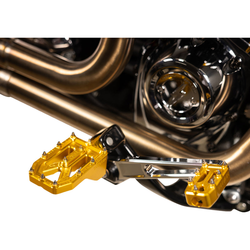 Thrashin Supply Co. Aggressor Footpegs - TSC-2022-5-D For Harley Motorcycles 1972-2025
