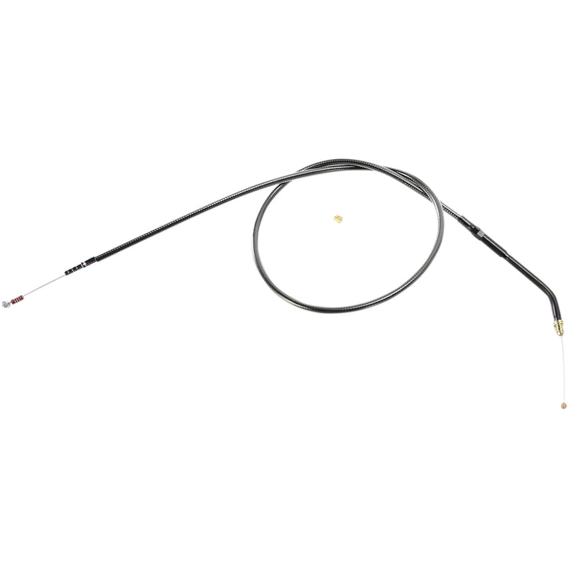 Magnum Shielding Black Pearl™ Braided Throttle Idle Cable — Idle 34" - 44364 For Harley Sportster 2007-2021