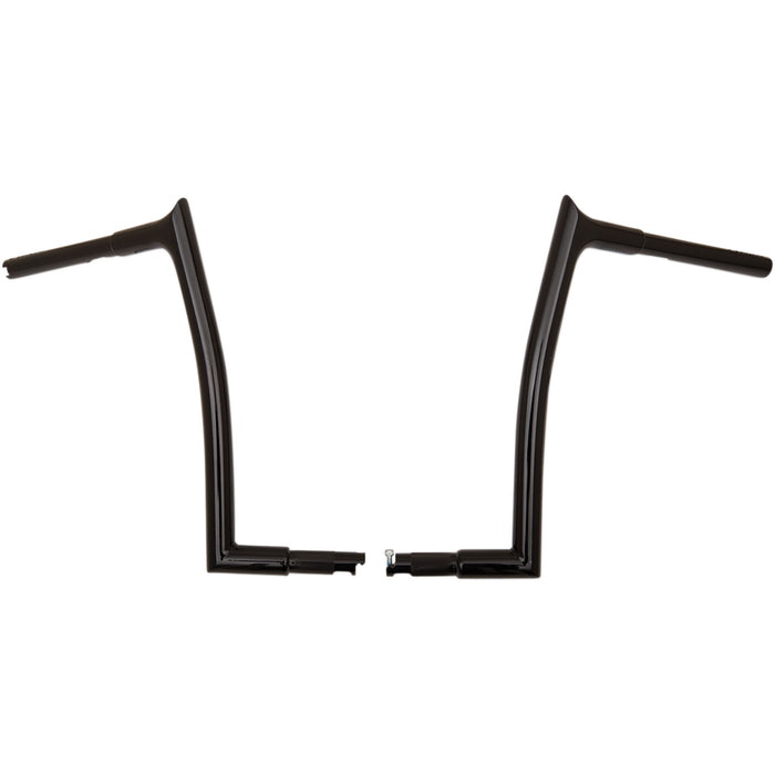FAT BAGGERS INC. 0601-4759 907014-B 1-1/4" EZ Install Pointed Top Handlebar  - 14" - Black
