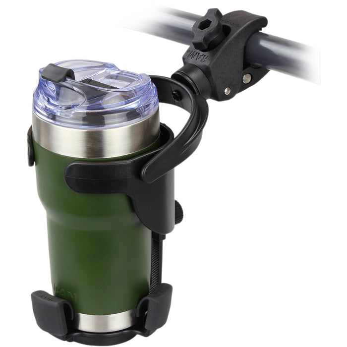 RAM MOUNTS 0636-0127 RAP-B-417-400U RAM® Level Cup™ XL with Small Tough-Claw™ Drink Holder - Level Cup™ - XL - Tough-Claw™ - Small