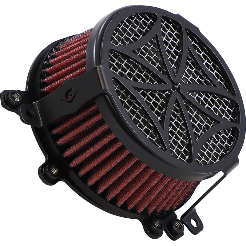 Cobra Cobra Cross Air Cleaner - 606-0100-02B-SB For Harley Motorcycles 2008-2017