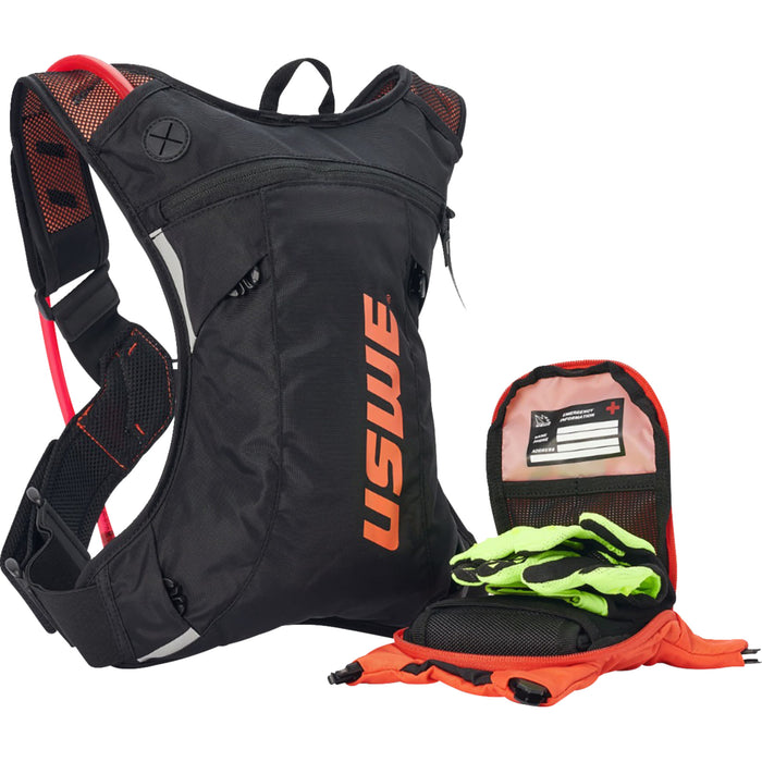 USWE 3519-0107 2033438 Moto Hydro 3L Hydration Pack Moto Hydration Pack - 3L - Factory Orange/Black