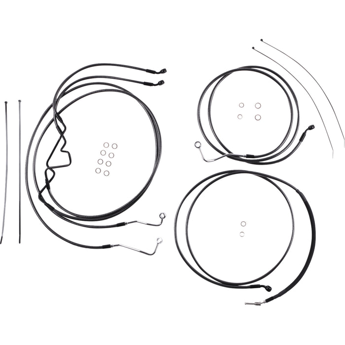 MAGNUM SHIELDING 0610-2399 487925 Black Pearl™ Designer Handlebar Installation Kit 10" - '17-'20 flhr
