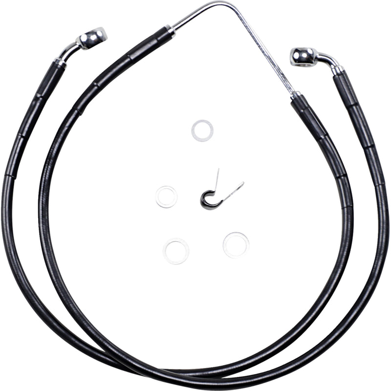 Drag Specialties Brake Line - 1741-2586 For Harley Dyna Wide Glide 2006-2007