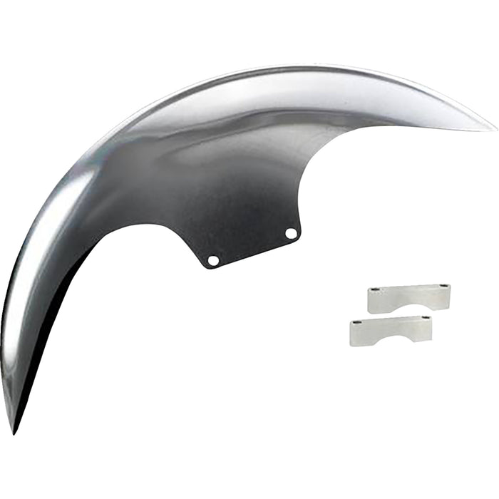PAUL YAFFE BAGGER NATION 1401-0953 PYO:CAFE-21-13E-S Cafe Front Fender For 21" Wheel - Satin Spacers