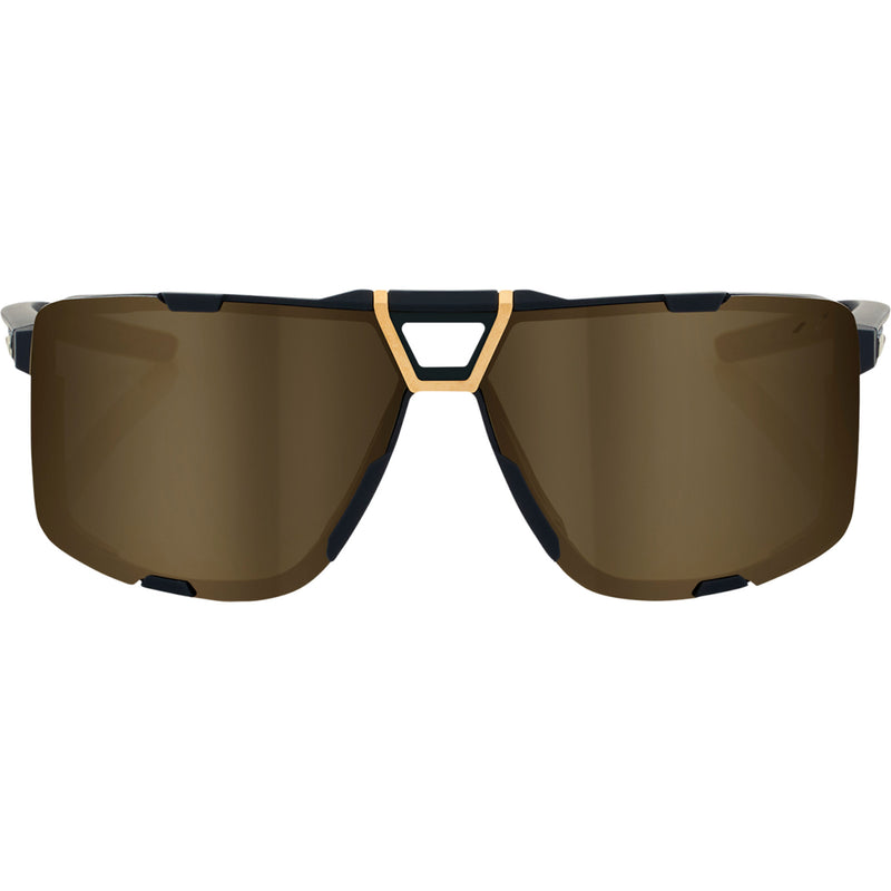 100% 2610-1421 61045-258-01 Eastcraft Sunglasses soft tact black - soft gold mirror