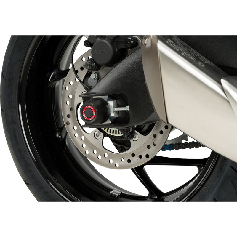 PUIG HI-TECH PARTS 0214-3237 20149N Rear Axle Sliders Axle Sliders - Rear - Black - Pair - Suzuki