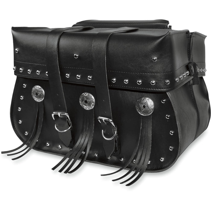 WILLIE & MAX LUGGAGE 3501-0137 58380-00 American Classic Saddlebags American Classic Saddlebag - Adjustable - Black