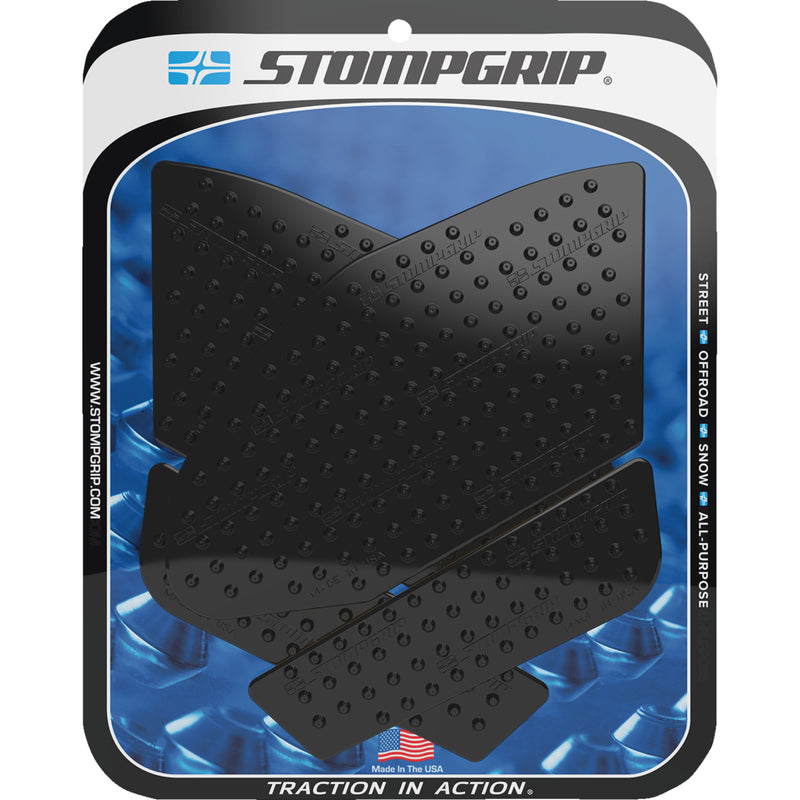 STOMPGRIP 4320-2717 55-10-0143B Volcano Profile Traction Pad Tank Grips Traction Pad Tank Grips - Volcano - Black - GSX-R 1000