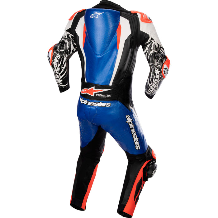 ALPINESTARS 2801-1574 3156323718352 Racing Absolute v2 1-Piece Leather Suit metallic blue/black/white/red fluo - us 42 / eu 52