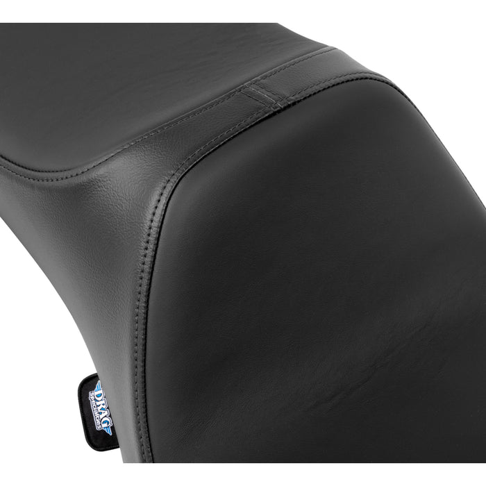 DRAG SPECIALTIES 0801-1926 Extended Reach Predator III Seat - Smooth - Black Solar Leather - FLH/FLT '08-'24