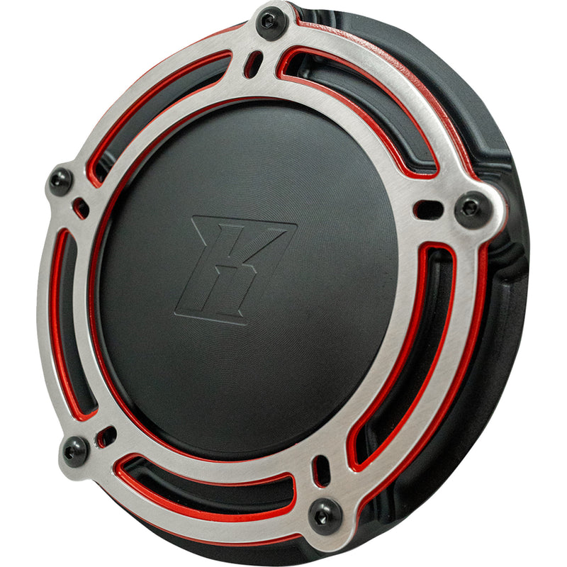 Kodlin Usa NXL Redline Derby Cover - K25410-RL For Harley Softail 2018-2025