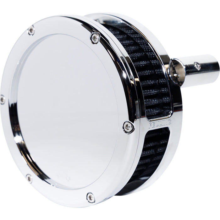 FEULING PARTS 1010-3444 5567-S BA Slim Air Cleaner Kit chrome - black filter - '93-'99 evo big twin