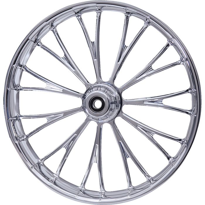 RC COMPONENTS 0213-0872 213HD031NON117C Dynasty Wheel - Front - Dual Disc/without ABS - Chrome - 21x3.5 - FLH
