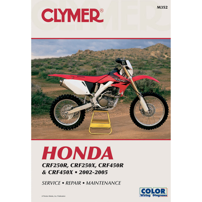 CLYMER 4201-0051 CM352 Motorcycle Repair Manual — Honda Manual - Honda CRF250/450