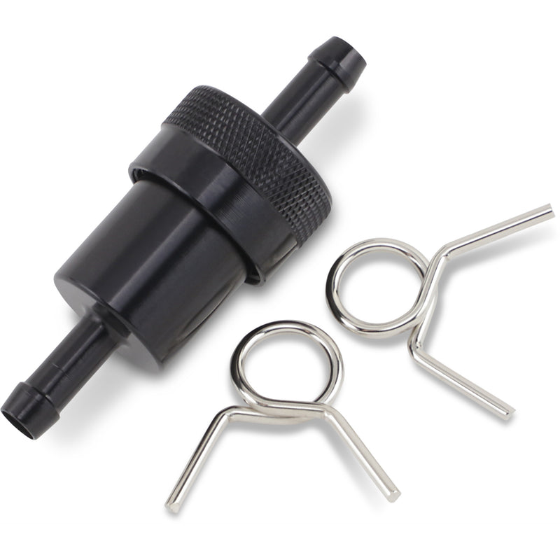 EMGO 14-34432 14-34432 Anodized Aluminum Fuel Filter black - 5/16"