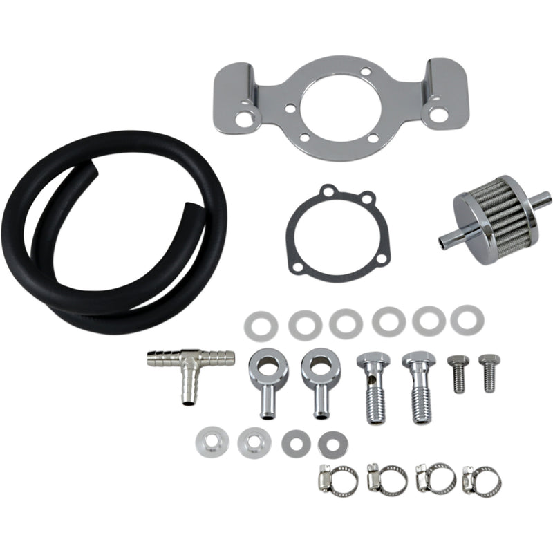 Drag Specialties Crankcase Breather Support Bracket Kit - DS-289126 For Harley Sportster 1991-2006
