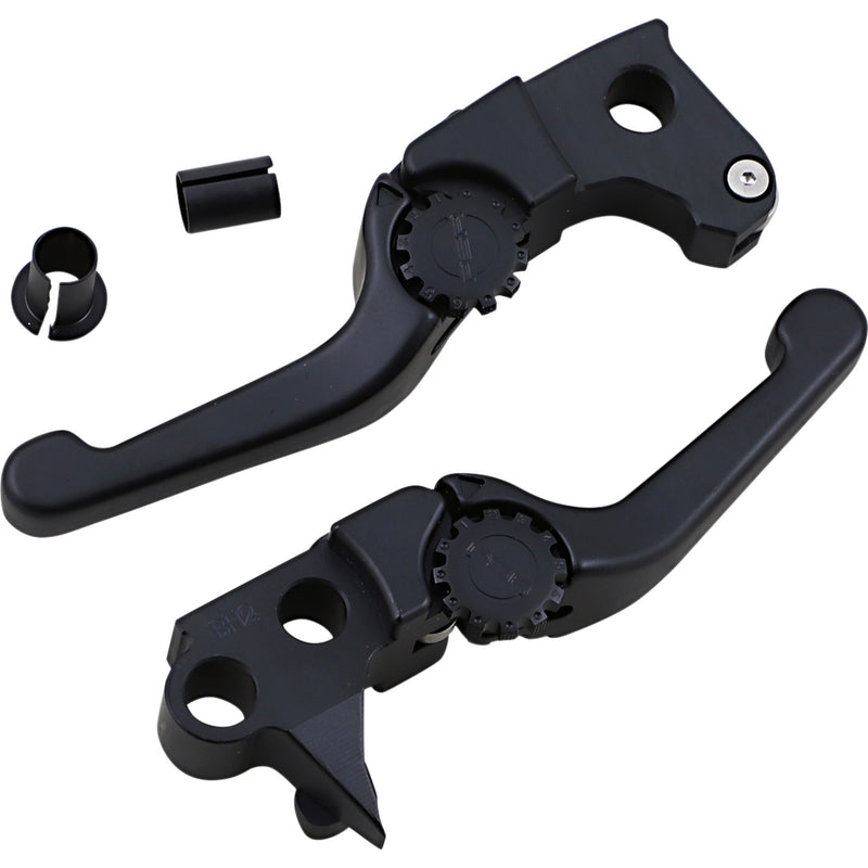 PSR Anthem Shorty Lever Set Black - 12-01657-22 For Harley Motorcycles 2003-2012