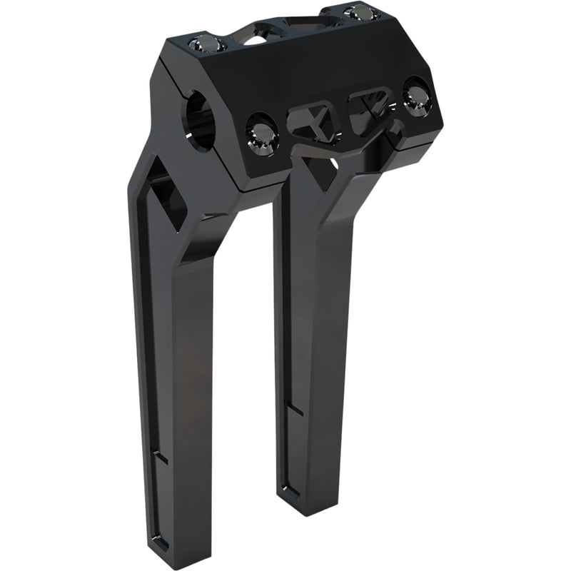 LA CHOPPERS 0602-1220 LA-7471-10B Performance Risers - Pullback - 10" - Black Anodized