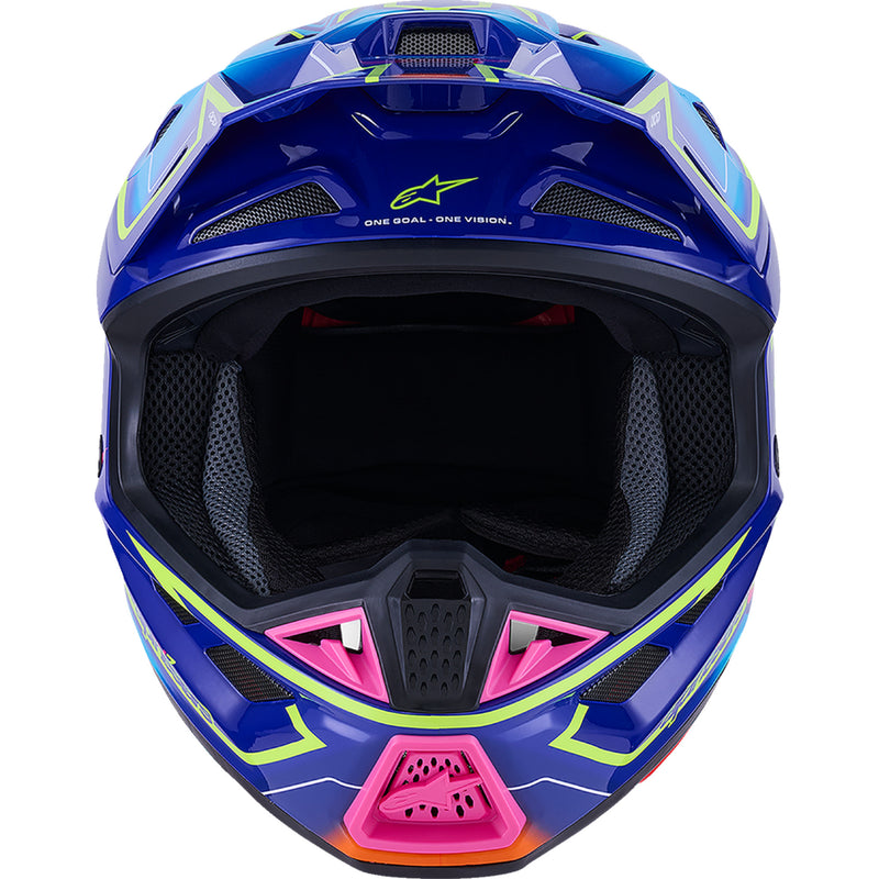 ALPINESTARS SM7 Cast Helmet - Gloss/Blue/Pink/Yellow Fluo