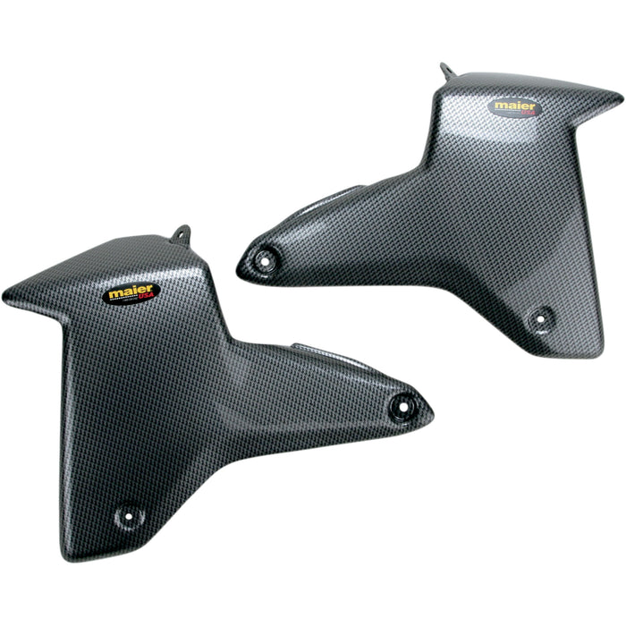 MAIER 0521-0528 17805-30 Replacement Radiator Plastic Air Scoops - Black Carbon