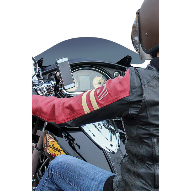 Klock Werks iOmount™ Handlebar Switch Mount Left Perch Mount Black Touring - KWD-04-0384 For Indian 2014-2026