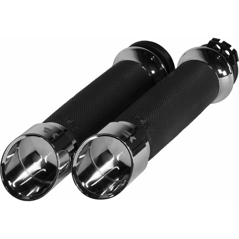 Khrome Werks Edge Grips - 500260 For Harley Motorcycles 1980-2024
