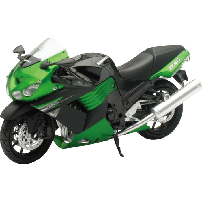NEW RAY TOYS 7001-0095 57433B Mini Kawasaki Sport Bike Kawasaki ZX-14 Sport Bike - 1:12 Scale - Green