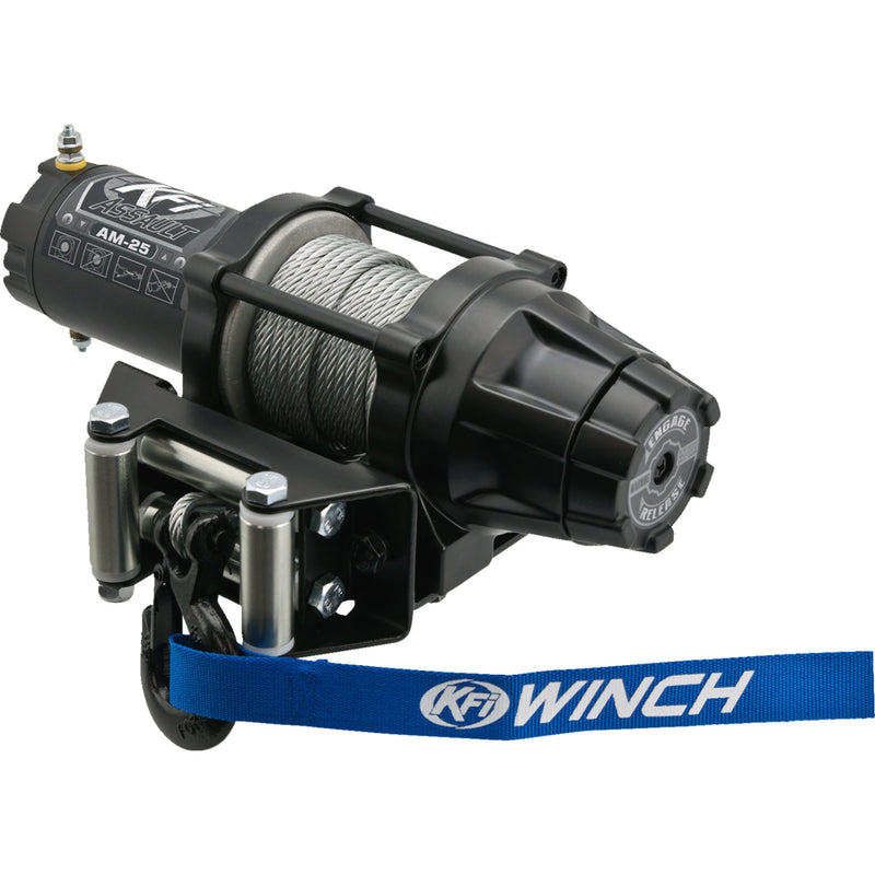 KFI PRODUCTS 4505-0929 AM-25 Assault Winch am-25  - 2500 lb - steel cable