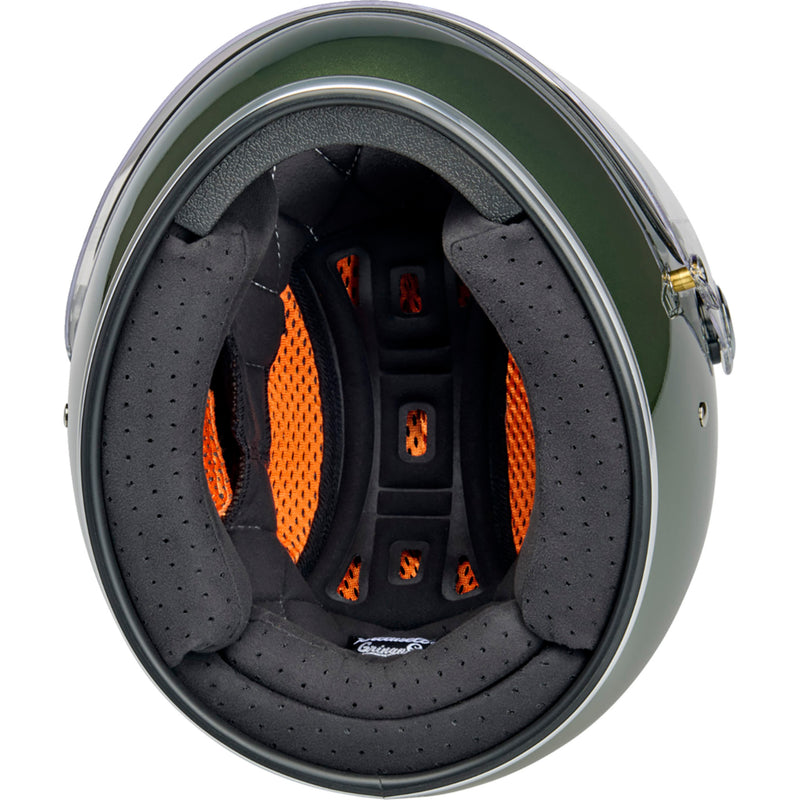 BILTWELL Gringo S Helmet Metallic - Dart Green