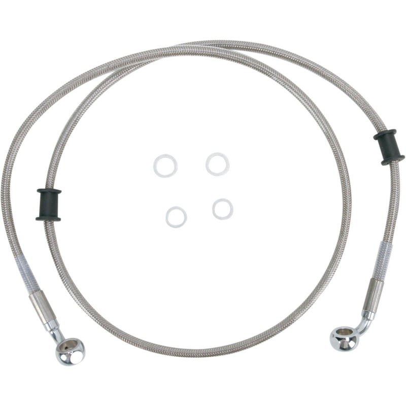 Drag Specialties Brake Line - 1741-2667 For Harley Dyna Wide Glide 2010-2017
