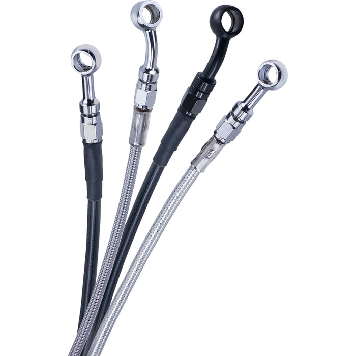 BARNETT 1741-6557 252-30-51134-8 Upper Brake Line - Stainless Steel - +8"