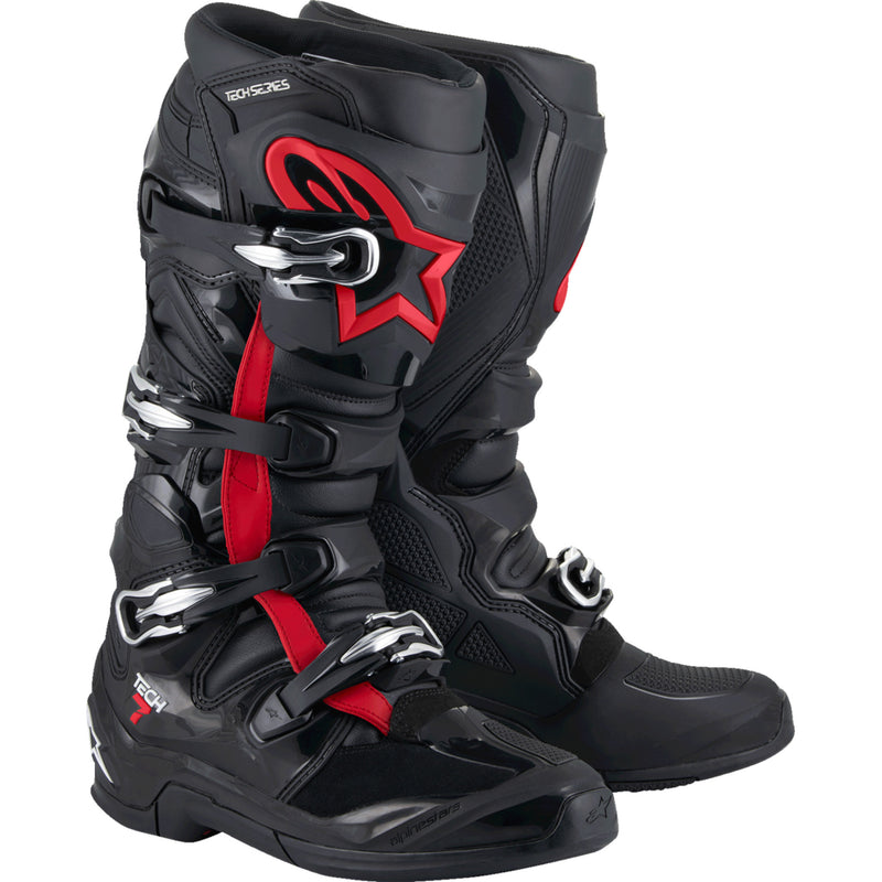 ALPINESTARS Tech 7 Boots Fluorescent - Red/Black US