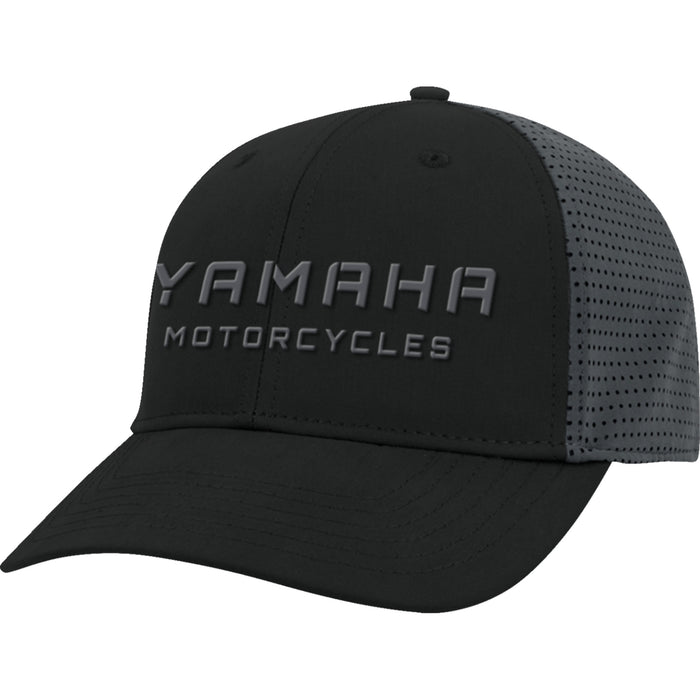 YAMAHA APPAREL 2501-3968 NP21A-H3254 Yamaha Curved Bill Hat Yamaha Motor Revs Hat - Black/Gray