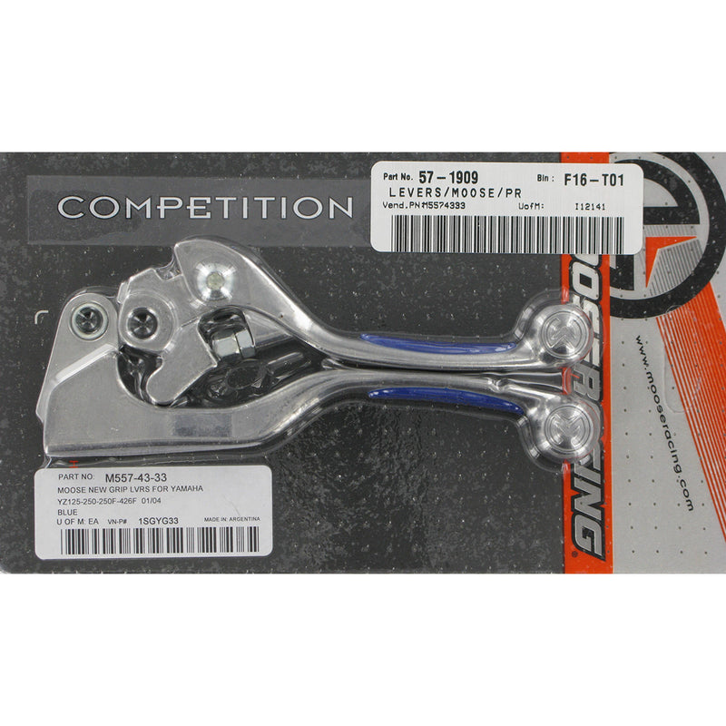 Moose Offroad Competition Lever Set - 1SGYG33 For Yamaha Dirt Bikes 2001-2007 | Kawasaki KX 250 / KX 450 2005-2012 | Husqvarna WR 250 2001-2002