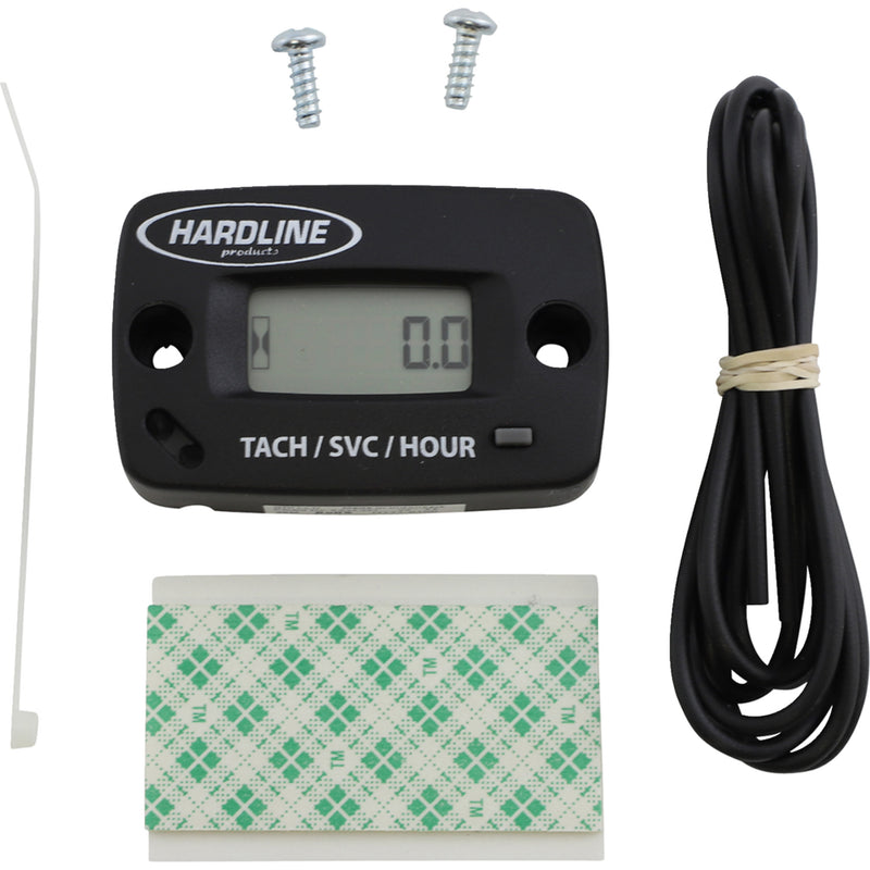 HARDLINE 2212-0399 HR-8067-2 Resettable Hour Meter/Tachometer with Log Book Resettable Hour Meter