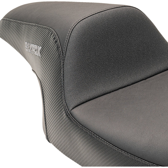 SLYFOX 0801-1615 0801-1615 The Drifter Seat - Gray Logo - Smooth Vinyl - Carbon Fiber - FL '08-'23