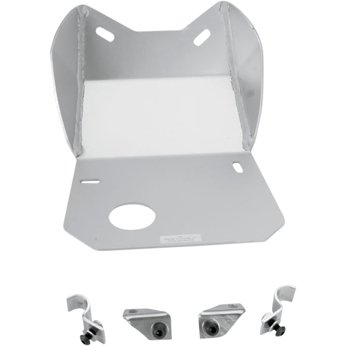 MOOSE OFFROAD M405X 405 Aluminum Skid Plate — Skid Plate Skid Plate - Silver - Honda - XR250R