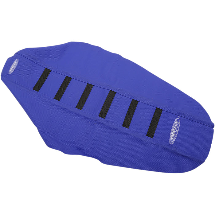 SDG 0821-2598 95910KBB 6-Rib Gripper Seat Cover 6-Ribbed Seat Cover - Black Ribs/Blue Top/Blue Sides