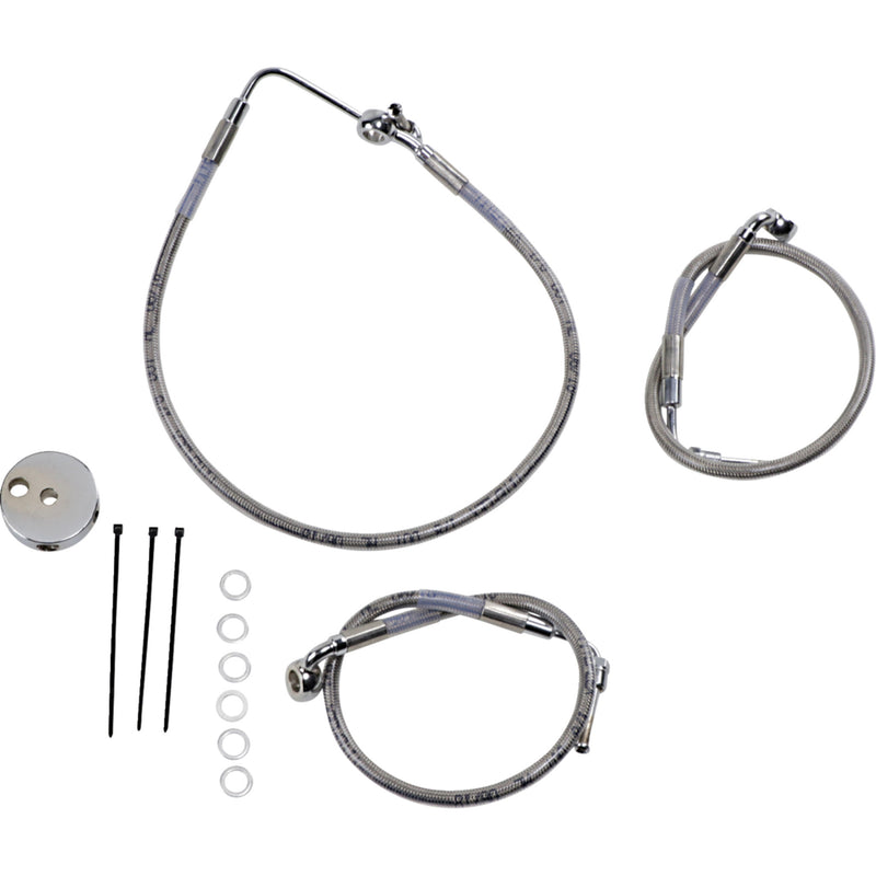 Drag Specialties Brake Line - 1204-2741 For Harley Dyna Low Rider 1996-2000