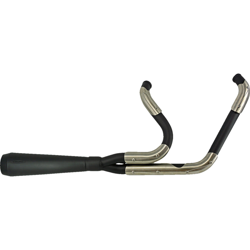 Trask Assault 2-Into-1 Exhaust System - TM-5030BK For Harley Dyna 1984-1994