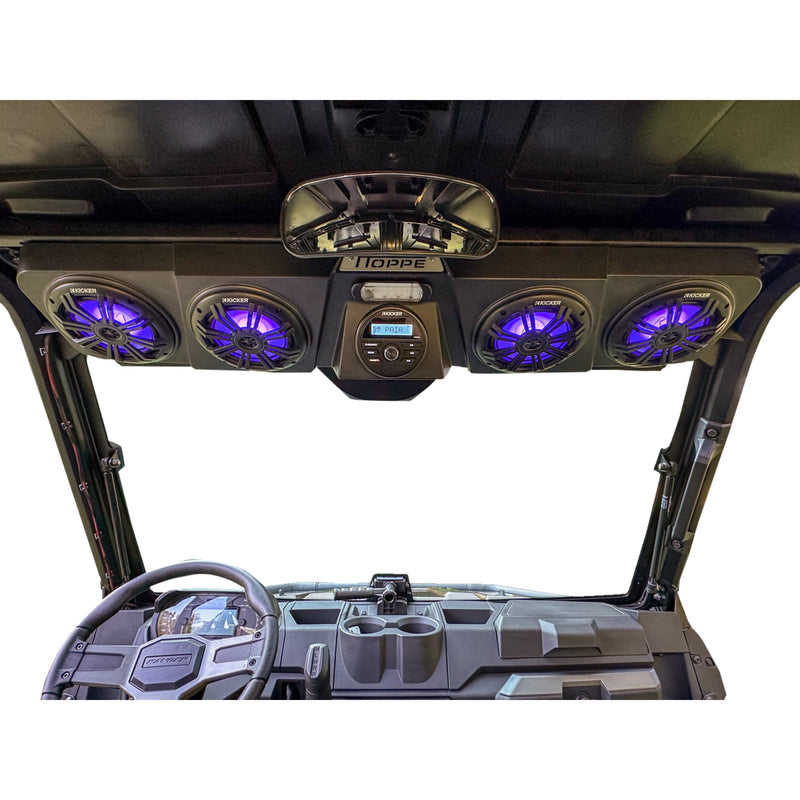 Hoppe Industries Speaker And Amplifier Kit - HPEL-1001 Polaris Ranger 2017-2025