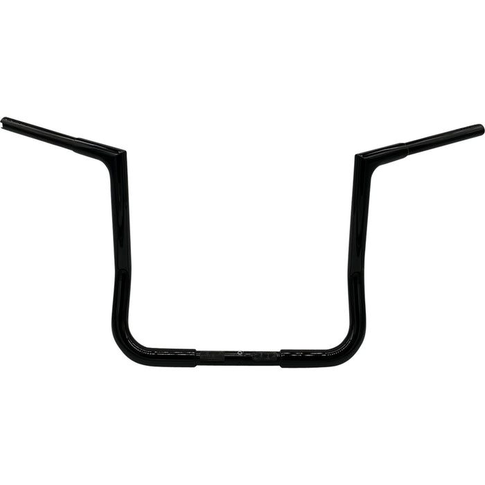 FAT BAGGERS INC. 0601-6338 745014-B 1-1/4" EZ Install Flat Top Handlebar - 14" - Black