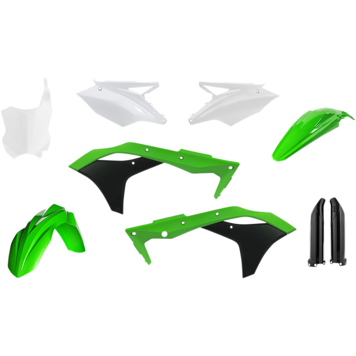 ACERBIS 1403-2047 2630635569 Replacement Plastic Kit Full Replacement Body Kit - OEM '17 Green/Black/White
