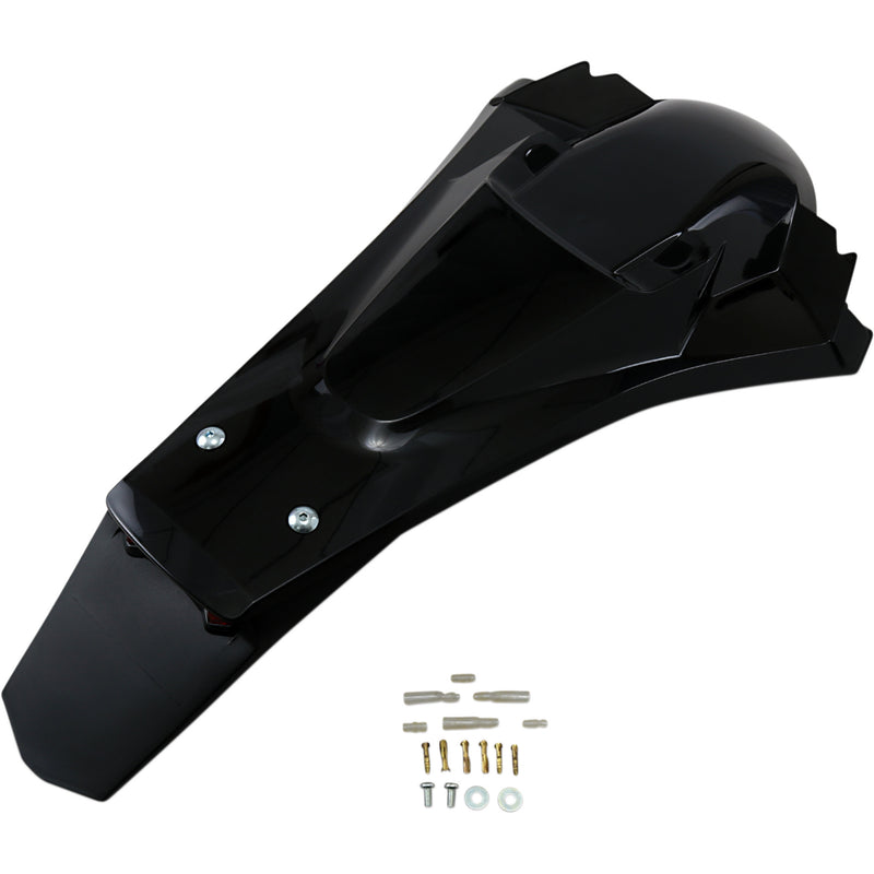 UFO 1403-2666 HU03388001 Enduro Rear Fender with light - black
