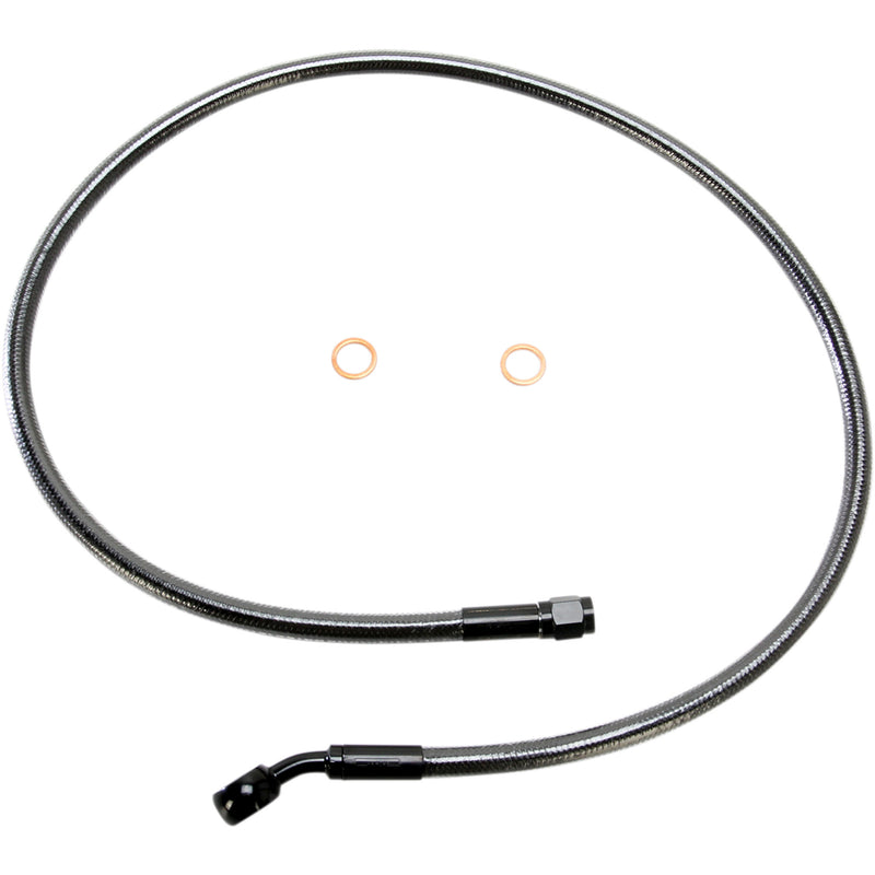 MAGNUM SHIELDING 1741-4076 AS47132 Alternate Length Designer Series ABS-Specific Front Brake Line Kit - 10 mm-35° - 32" - Black Pearl